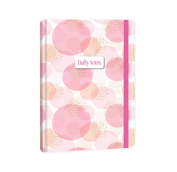 Keskin Color Sert Kapak Ciltli Daily Notes Pembe A5 80 Yaprak Çizgili Not Defteri 410292-99 ürün görseli 1