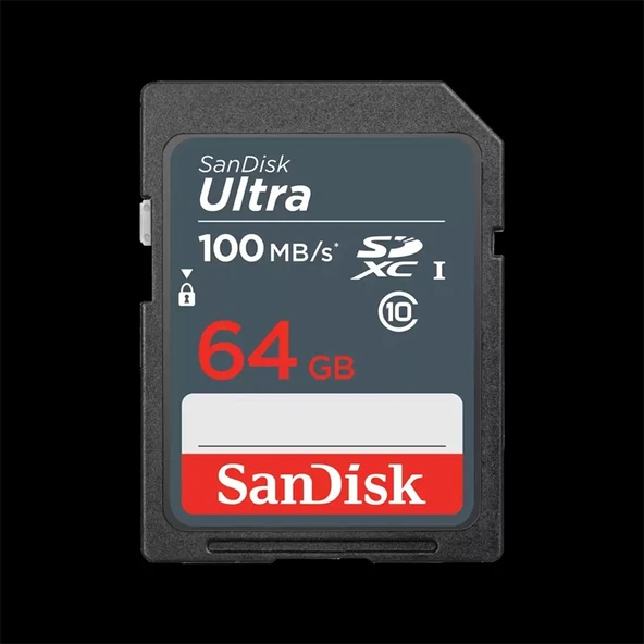 64GB SANDISK ULTRA SDXC 100MB/S SDSDUNR-064G-GN3IN ürün görseli 1