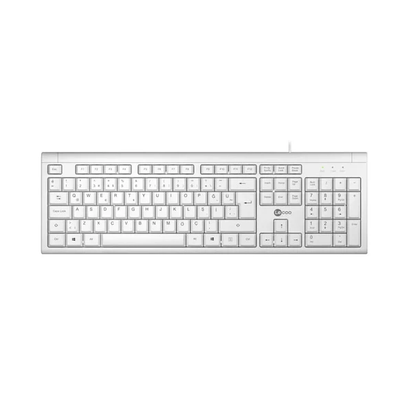 LENOVO LECOO KB101 Q Usb Standart Beyaz Klavye ürün görseli 1
