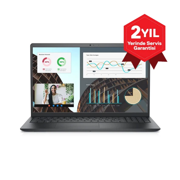 DELL Vostro 3530, N1605PVNB3530U, i7-1335U, 15,6" FHD, 16Gb Ram, 512Gb SSD, Paylaşımlı Ekran Kartı, Free Dos Notebook (6292506-210276813) ürün görseli 1