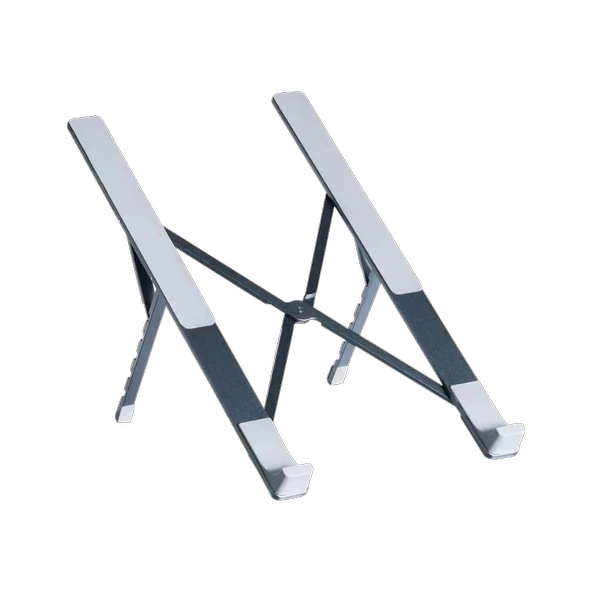 FRISBY FNC-5135ST, 10"-17.3" Taşınabilir,  Katlanır, Notebook Standı, 5 Kademeli Ayarlanabilir Yükseklik, Alüminyum (Gri-Mavi) ürün görseli 1