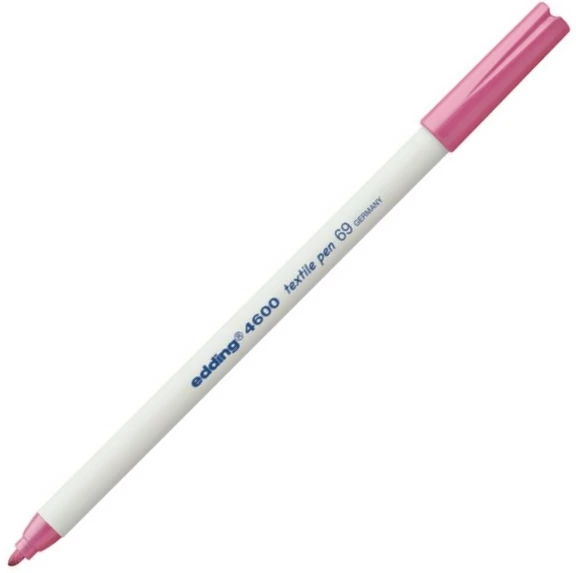 Edding T-Shirt Kalemi Kumaş Kalemi Yuvarlak Uçlu 1 Mm Pembe 4600 (10 Lu Paket) ürün görseli 1