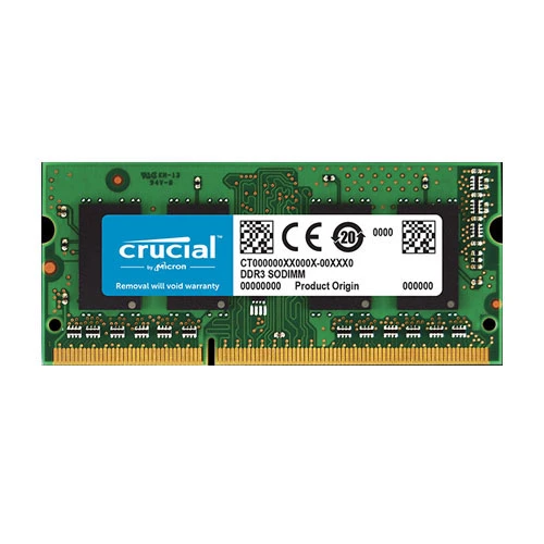 CRUCIAL 8GB DDR3L 1600Mhz CL11 Notebook Ram CT102464BF160B (1.35V) ürün görseli 1