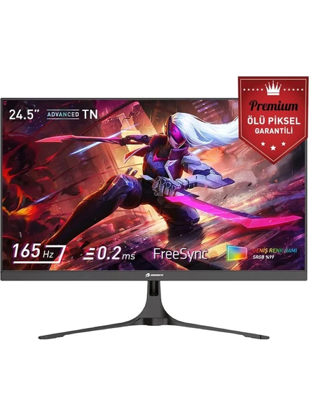 GAMEBOOSTER 24.5 GB-2516FF TN FREESYNC,G-SYNC 0.2Ms 165Hz HDMI+DP FHD GAMING MONITÖR ürün görseli 1