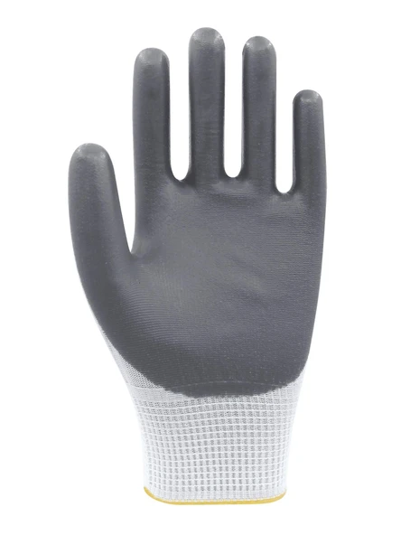Beybi Polyester-Nitril İş Eldiveni PN72 No: 10 GRİ - 3 Çift - Resim 3