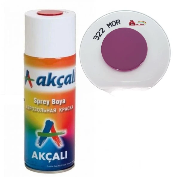 Akçalı Sprey Boya 400 ml 322 Mor ürün görseli 1
