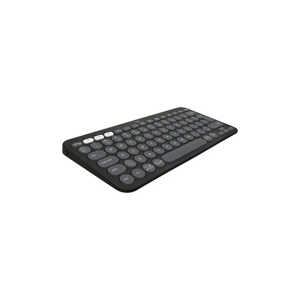 LOGITECH K380S, Pebble Keys 2,  Siyah, 920-011859, Bluetooth, Türkçe, Q, Multimedya, Mini Klavye ürün görseli 1