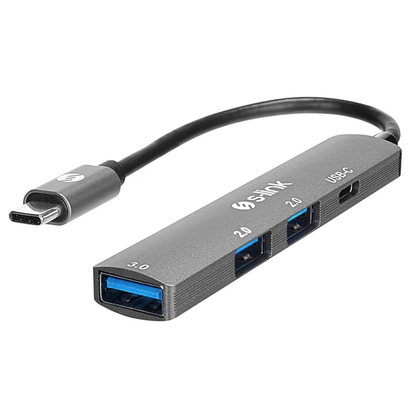 S-LINK SWV-USBC023, Type-C to 2xUSB 2.0, 1xUSB 3.0, 1xType-C Metal, USB HUB ürün görseli 1