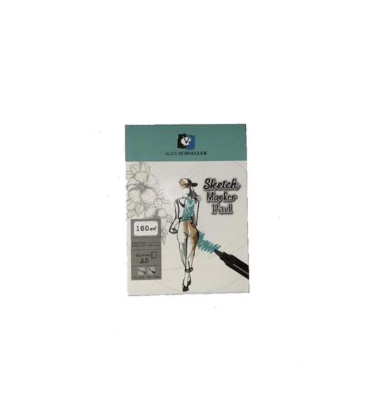 Alex Schoeller Sketch Marker Pad (Eskiz Çizim Defteri) A5 160 Gram 40 Yaprak ALX:943 ürün görseli 1