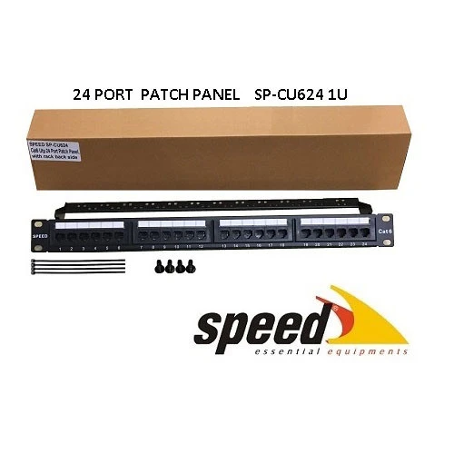 SPEED SP-CU624 24 PORT UTP CAT6 PATCH PANEL ürün görseli 1