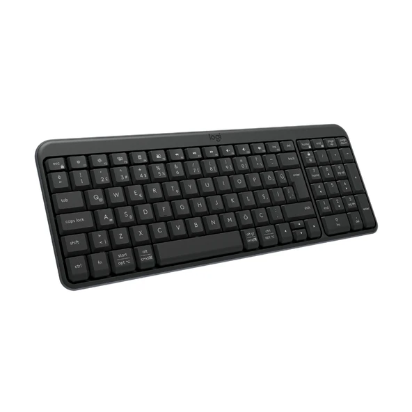 LOGITECH K250, Siyah, 920-013460, Bluetooth, Türkçe Q, Multimedya, Kompakt Klavye - Resim 3