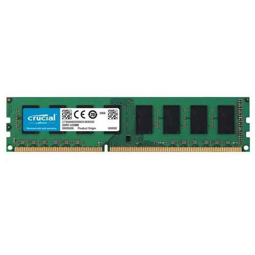 CRUCIAL 8GB DDR3 1600Mhz CL11 Pc Ram CT102464BD160B ürün görseli 1