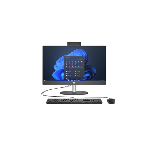 HP D1BC2ET, ProOne 240 G10,Ultra 7 155U, 23,8" FHD Ekran, 16Gb DDR5 Ram, 512Gb SSD, Paylaşımlı Ekran Kartı, Free Dos All In One PC, Siyah ürün görseli 1