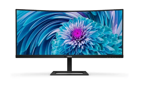 34 PHILIPS 346E2CUAE/00 4MS 100MHZ 1XHDMI 1XDP WQHD 3440 X 1440 USB-C HOPARLÖR YÜKSEKLİK AYARI CURVED VESA SİYAH ürün görseli 1