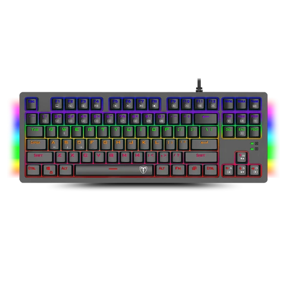 T-DAGGER BALI, T-TGK311-BL, USB Kablolu, Türkçe Q,  Rainbow Backlight, Blue Mekanik Switch, 87 Tuşlu, Gaming Klavye ürün görseli 1