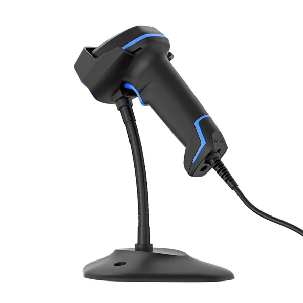 TIWOX VS-50 2D KAREKOD DPM KABLOLU USB BARKOD OKUYUCU + STAND ürün görseli 1