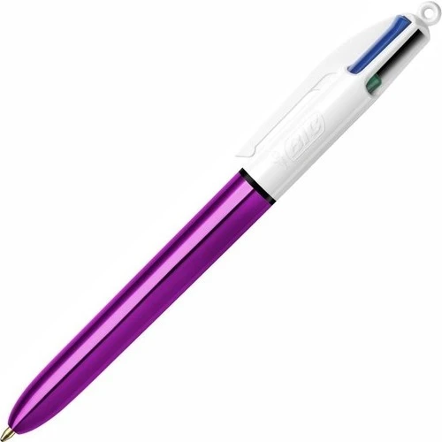 Bic Tükenmez Kalem 4 Renk Fun Lila Gövde 503815 (12 Li Paket) ürün görseli 1