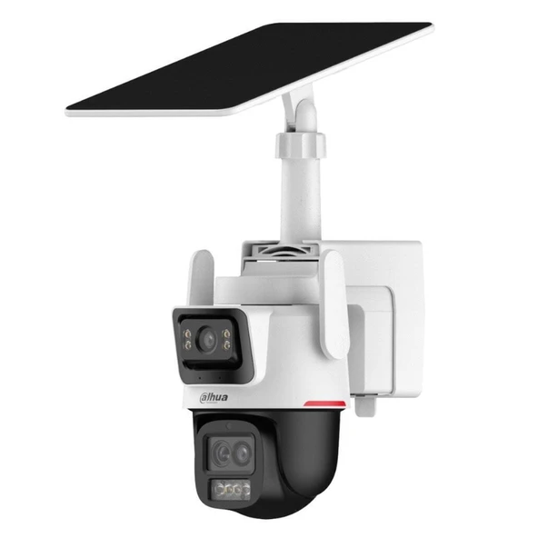 DAHUA  IPC-PTS2649C-3E3Z-4GB20, 2X 3Mpix, 2,8 Lens+3,6 Lens, WizColor, 50Mt Gece Görüşü, IP66,  Hybrid-zoom PT 4G Solar Ip Kamera ürün görseli 1