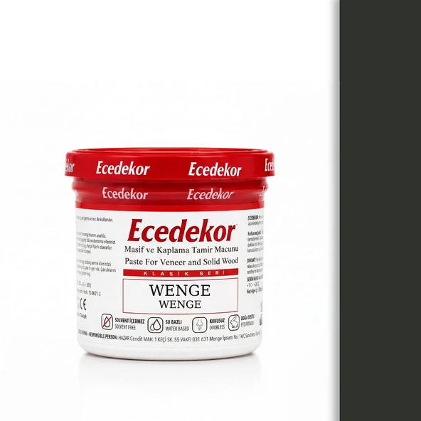 Wenge Ecedekor Ahşap Dolgu Macunu Bardak (200gr) ürün görseli 1