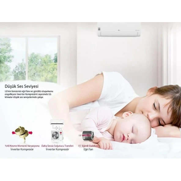 LG  PC12SQ S3NM12JA2FA 12000 BTU KLIMA - Resim 3
