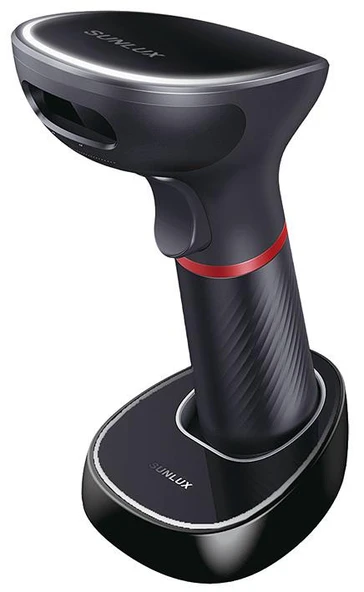 SUNLUX XL-9610 2D KAREKOD KABLOSUZ USB BARKOD OKUYUCU + CRADLE ürün görseli 1