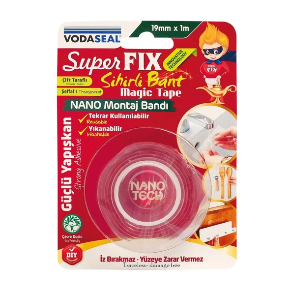 Vodaseal Süper Fix Sihirli Bant 19 mm 1 Metre ürün görseli 1