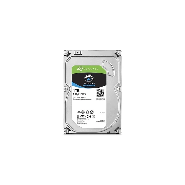 SEAGATE SKYHAWK, ST1000VX005, 3.5", 1TB, 64Mb, 5900Rpm, Güvenlik, HDD ürün görseli 1
