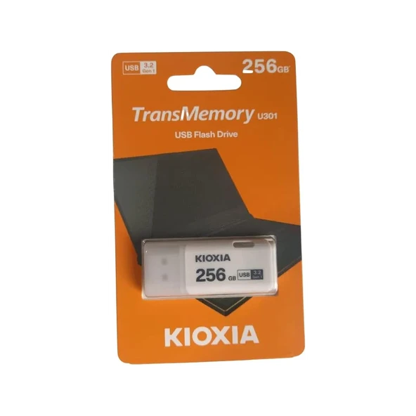 KIOXIA U301W 256GB USB 3.2 Gen1 TransMemory Flash Disk (Beyaz) - Resim 2