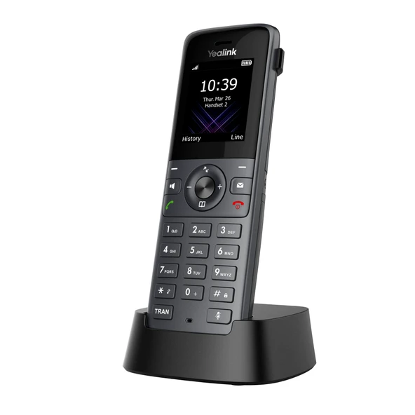 YEALINK W73H, Dect, Kablosuz IP TELEFON, Siyah, 1.8" Renkli Ekran, 35 Saat Konuşma, 400 Saat Bekleme ürün görseli 1