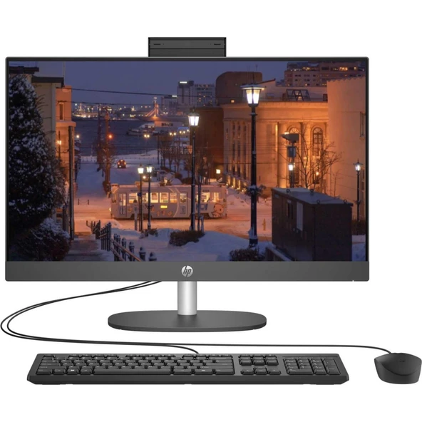 HP A1JZ3ES, ProOne 240 G10, i5-1335U, 23,8" FHD Ekran, 16Gb Ram, 512Gb SSD, Paylaşımlı Ekran Kartı, Free Dos All In One PC, SİYAH (857) ürün görseli 1
