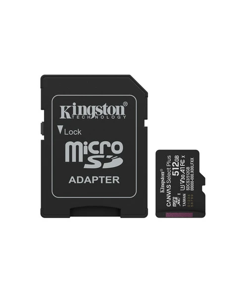 512GB microSDXC Canvas Select Plus Gen3 150MB/s A1 Card + Adapter ürün görseli 1