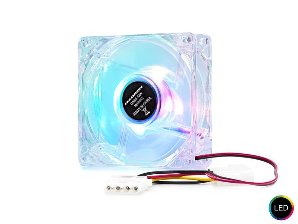 Kasa Fanı Led 80 Mm Şeffaf HDX1516 ürün görseli 1