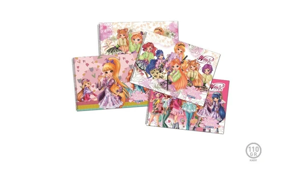 Gıpta Winx Resim Defteri Spiralli 15 Yaprak 17X24Cm 3089 (12 Li Paket) ürün görseli 1