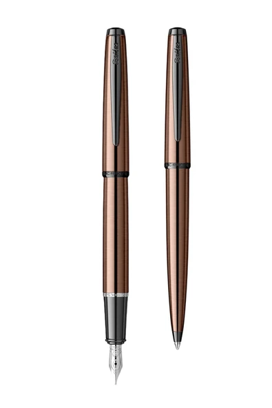 Scrikss WizDesign Metropolis Dolma Kalem ve Tükenmez Kalem Takımı M Uç Rose 78MR ürün görseli 1