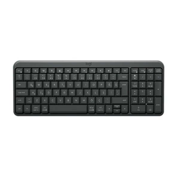 LOGITECH K250, Siyah, 920-013460, Bluetooth, Türkçe Q, Multimedya, Kompakt Klavye ürün görseli 1