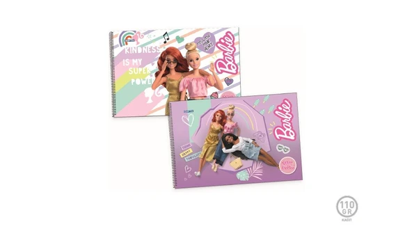 Gıpta Barbie Resim Defteri Spiralli 15 Yaprak 25X35Cm 5452 (12 Li Paket) ürün görseli 1