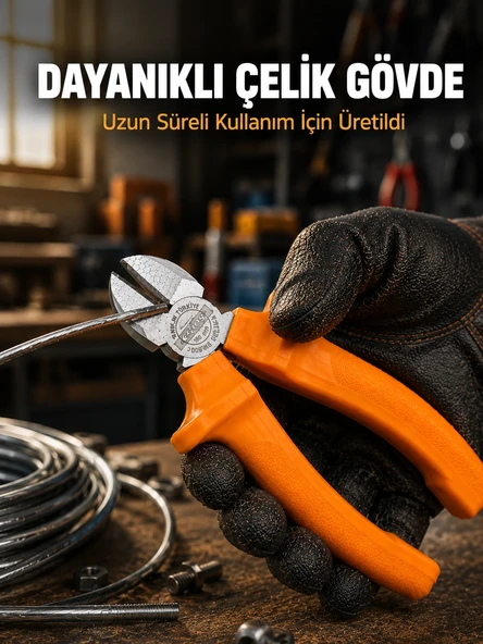 Ergonomik Saplı Hassas Kesim Sunan Dövme Çelik Yan Keski ürün görseli 1