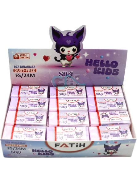 Fatih Silgi Hello Kids Pvc Soft Fs24 (24 Lü Paket) ürün görseli 1