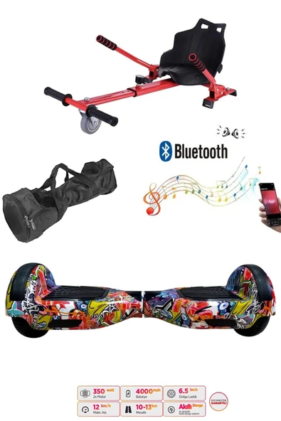 Citymate Elektrikli Kaykay Hoverboard Akıllı Denge 6.5 Inch + HoverKart + Çanta EXTREM PAKET D11 ürün görseli 1