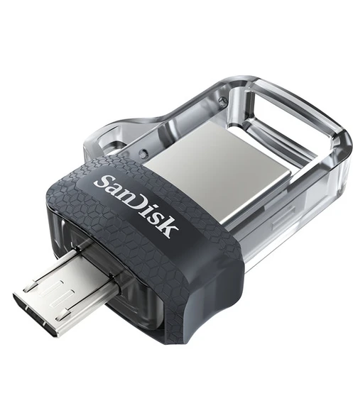 SanDisk Ultra Dual Drive m3.0 64GB Grey & Silver ürün görseli 1