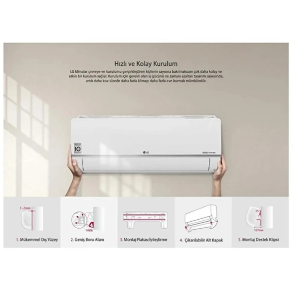 LG  PC12SQ S3NM12JA2FA 12000 BTU KLIMA - Resim 4