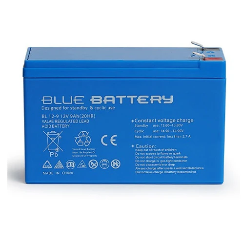BLUEBATTERY 12V 9AH Kuru Tip Bakımsız Akü ürün görseli 1