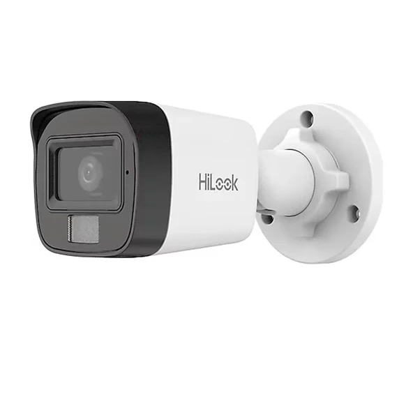 HILOOK IPC-B140HA-LUFC, 4Mpix, 2,8mm Lens, H265+, Dual Light, 20Mt Gece Görüşü, Dahili Mikrofon, IP67, PoE, Bullet, IP Kamera ürün görseli 1