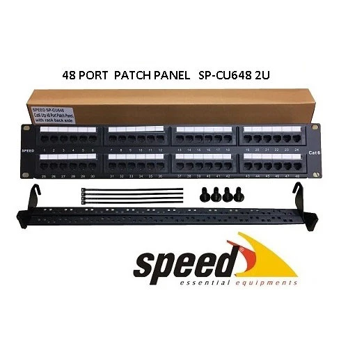SPEED SP-CU648 48 PORT UTP CAT6 PATCH PANEL ürün görseli 1