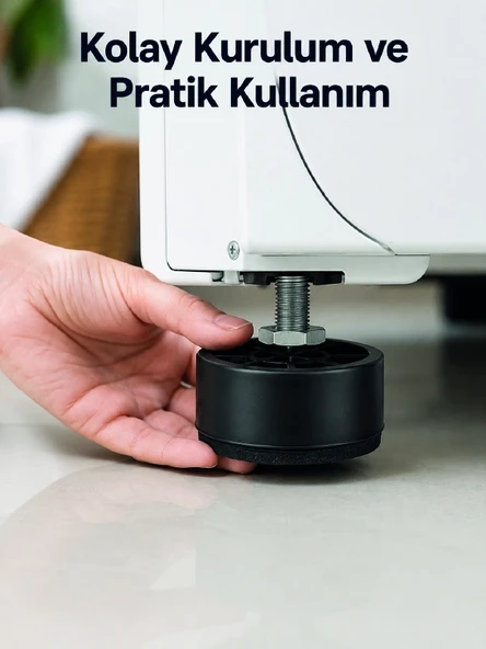 4 Adet Titreşim Önleyici Çamaşır Makinesi Ayak Pedi ürün görseli 1