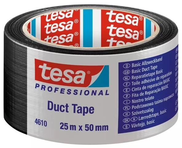 Tesa 4610 Duck Bantı Siyah 50 mm 25 Metre ürün görseli 1