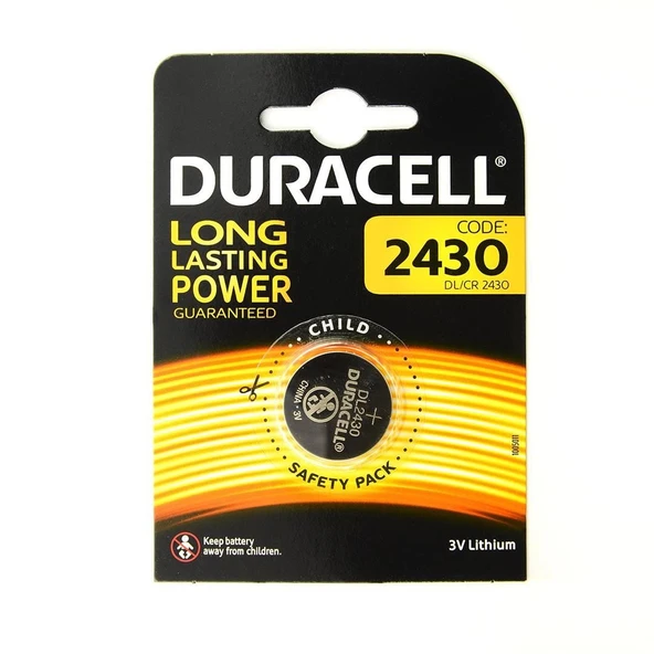 Duracell Yuvarlak Düğme Pil 2430 3 Volt ürün görseli 1