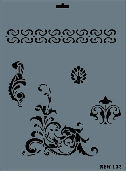 Rich New Seri N-132 Stencil 35x25 cm ürün görseli 1