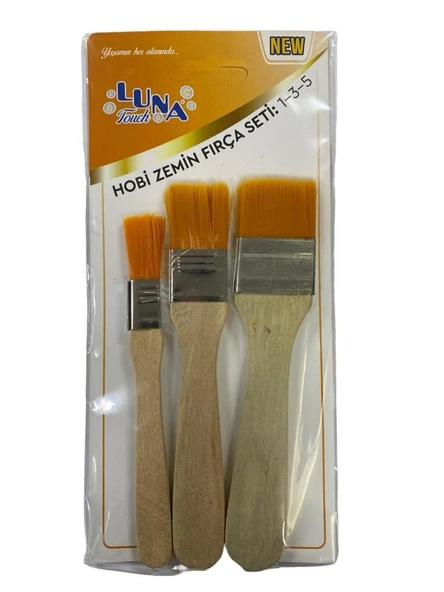 Luna Zemin Fırça Seti 1-3-5 No 3 Parça ürün görseli 1