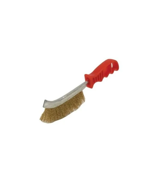 Eğri Saplı Tel Fırça Tek Sıra ( Plastik Saplı) ürün görseli 1